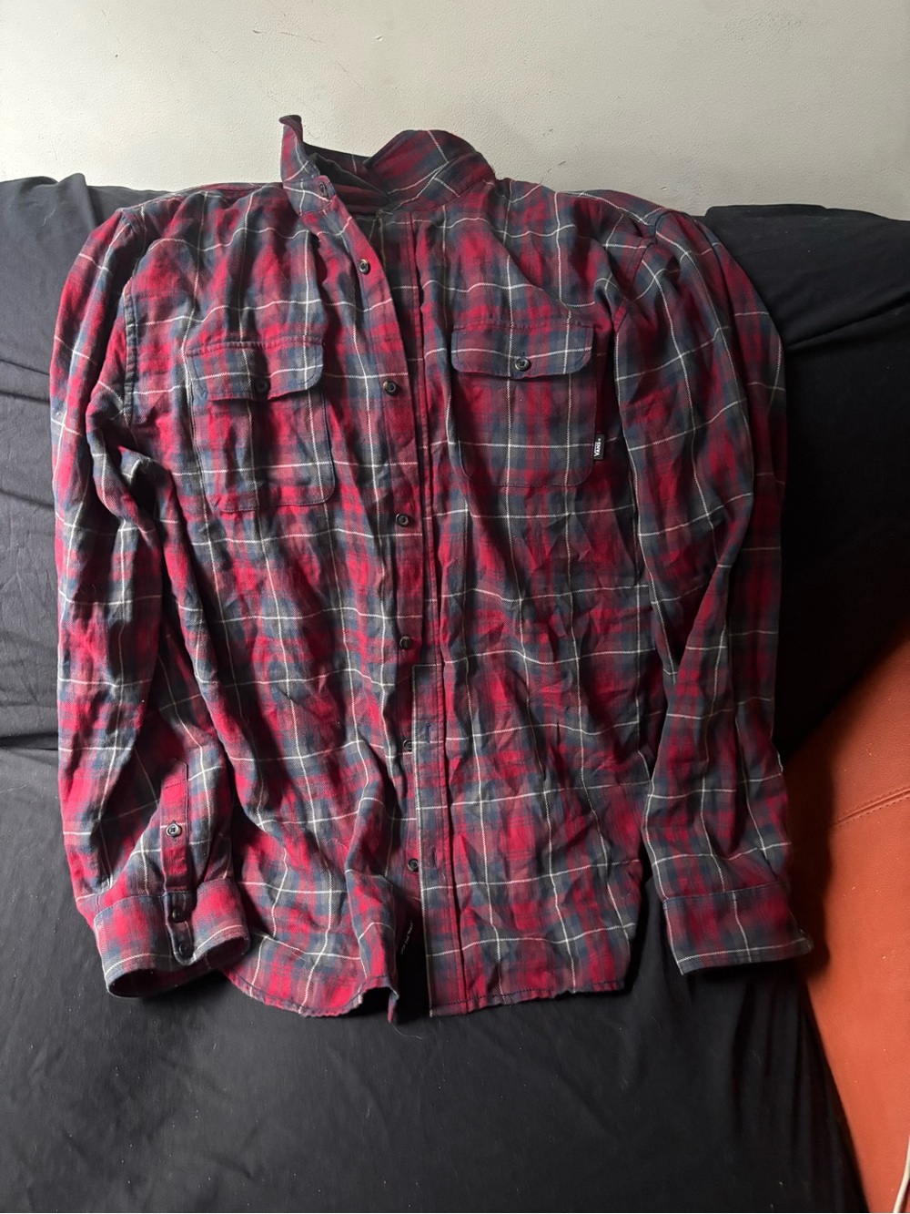 Vans Red Plaid Lightweight Shirt Jacket
